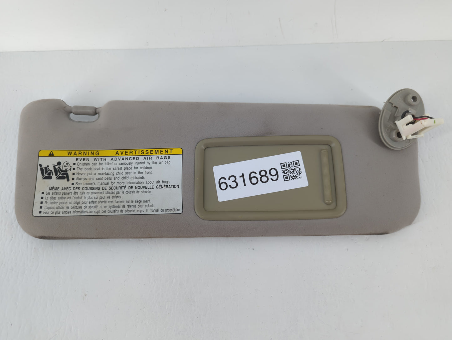 2010-2011 Lexus Es350 Sun Visor Shade Replacement Passenger Right Mirror Fits Fits 2010 2011 OEM Used Auto Parts - Oemusedau