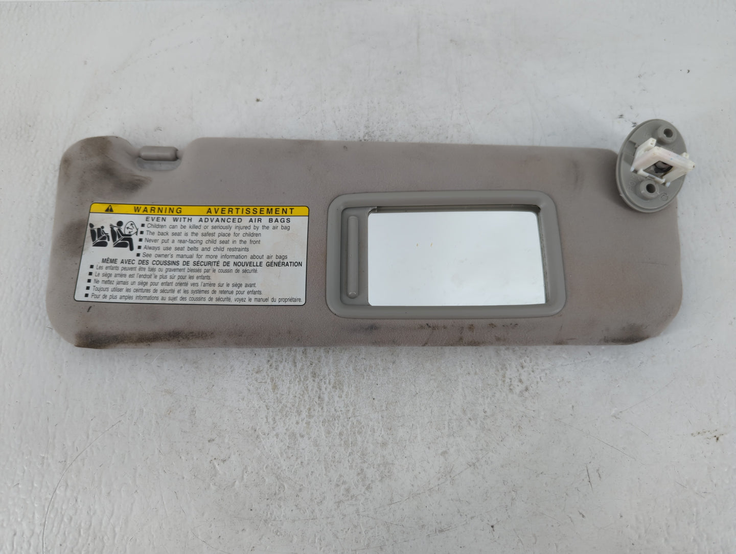 2010-2011 Lexus Es350 Sun Visor Shade Replacement Passenger Right Mirror Fits Fits 2010 2011 OEM Used Auto Parts - Oemusedau