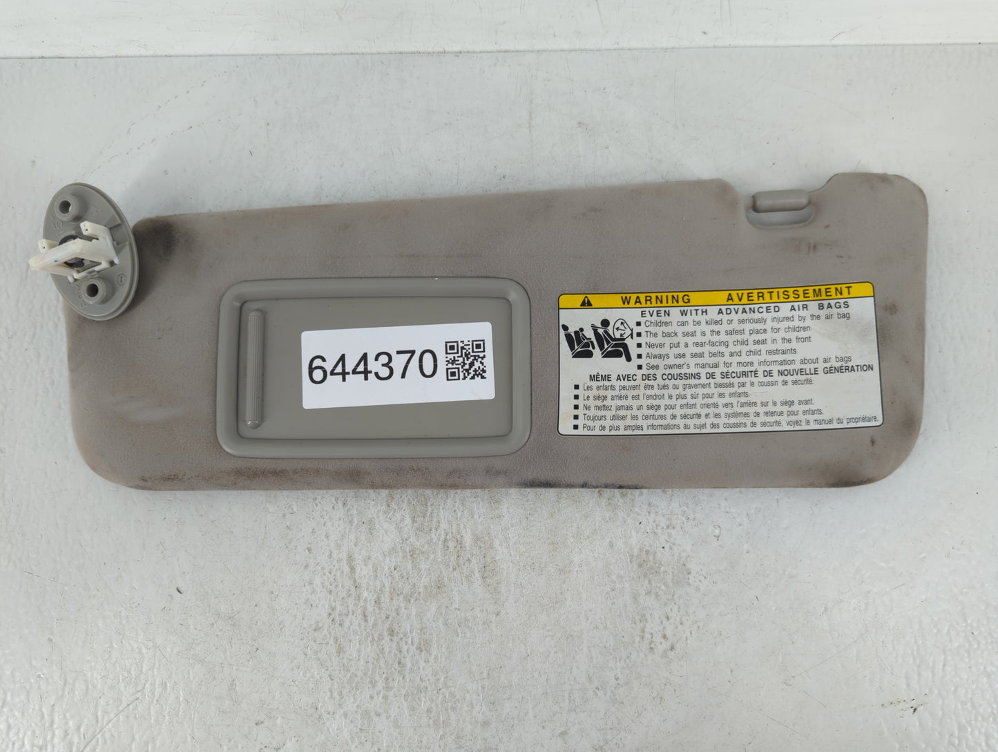 2010-2011 Lexus Es350 Sun Visor Shade Replacement Driver Left Mirror Fits Fits 2010 2011 OEM Used Auto Parts - Oemusedautopa