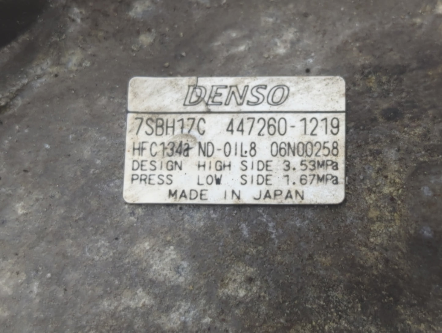2011 Lexus Es350 Air Conditioning A/c Ac Compressor Oem - Oemusedautoparts1.com
