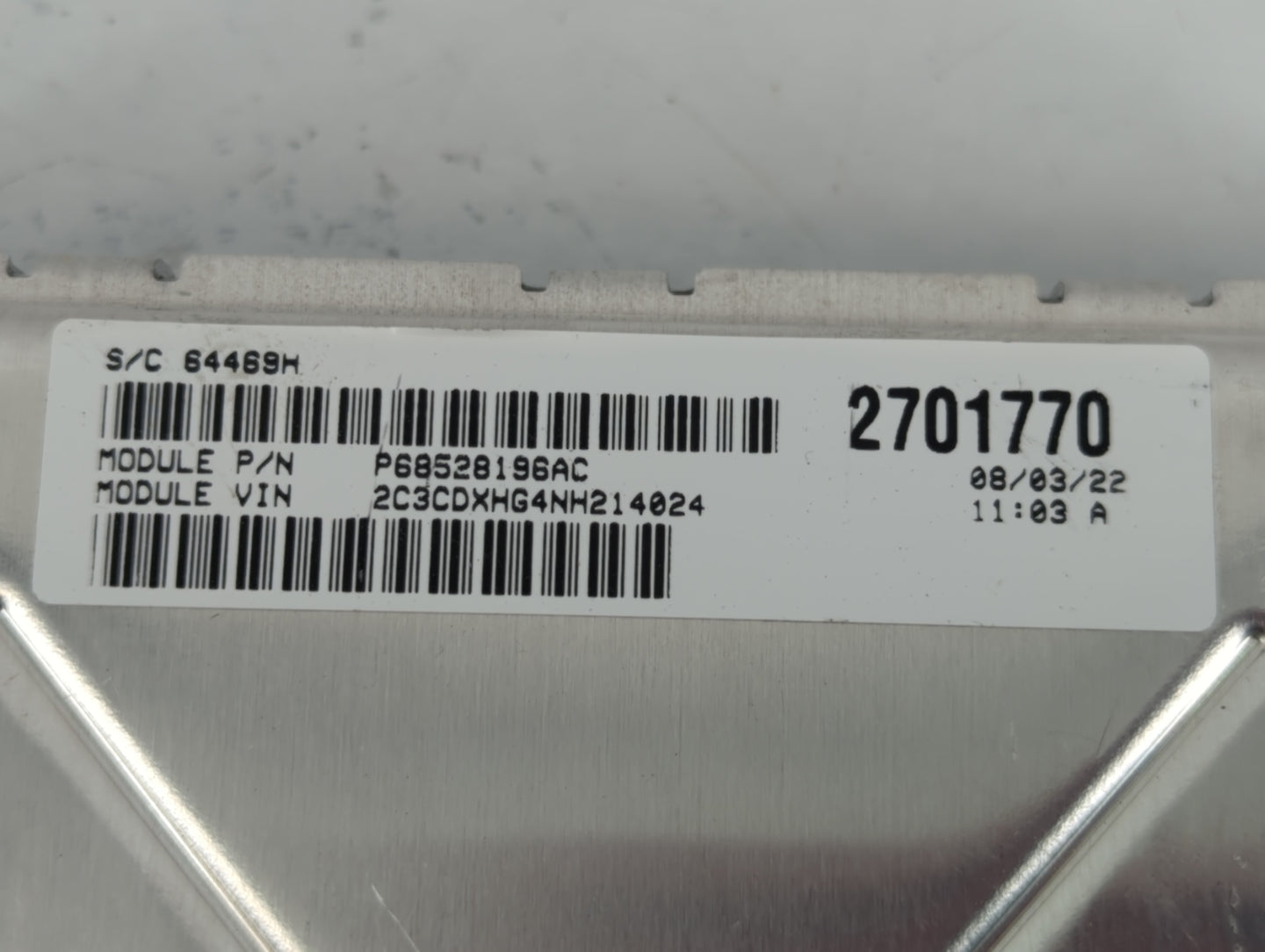2010-2012 Lexus Es350 PCM Engine Control Computer ECU ECM PCU OEM P/N:68434924AC Fits Fits 2010 2011 2012 OEM Used Auto Part