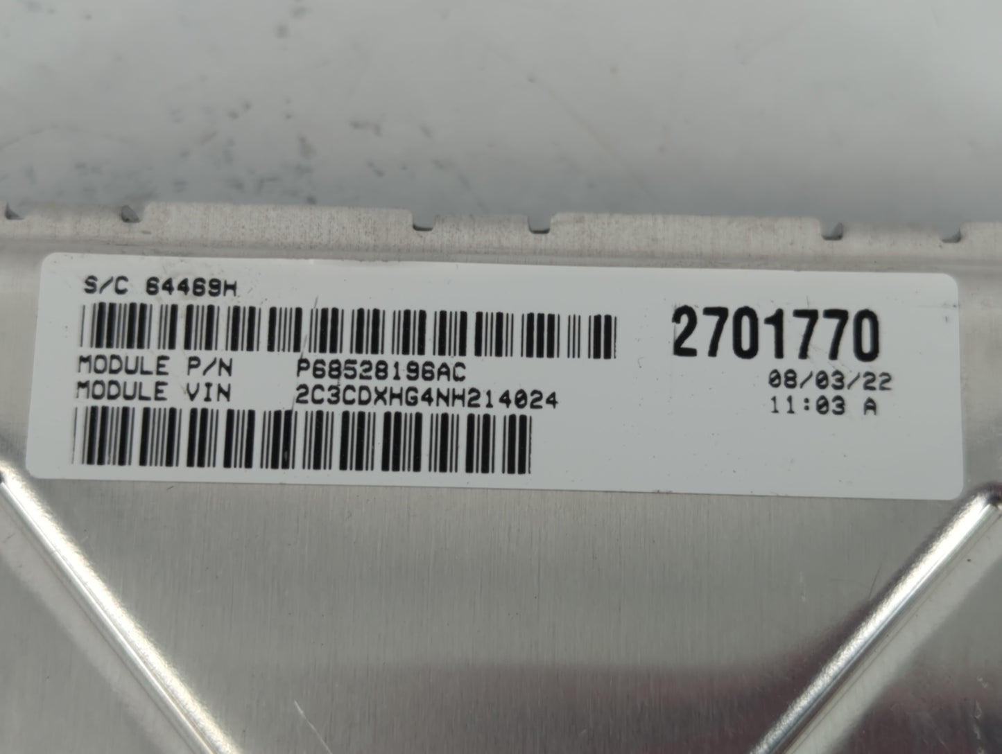 2010-2012 Lexus Es350 PCM Engine Control Computer ECU ECM PCU OEM P/N:68434924AC Fits Fits 2010 2011 2012 OEM Used Auto Part