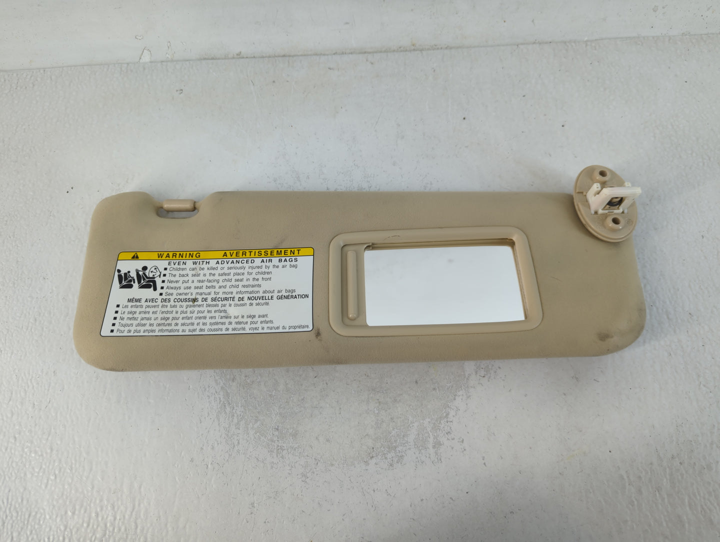 2010-2011 Lexus Es350 Sun Visor Shade Replacement Passenger Right Mirror Fits Fits 2010 2011 OEM Used Auto Parts - Oemusedau