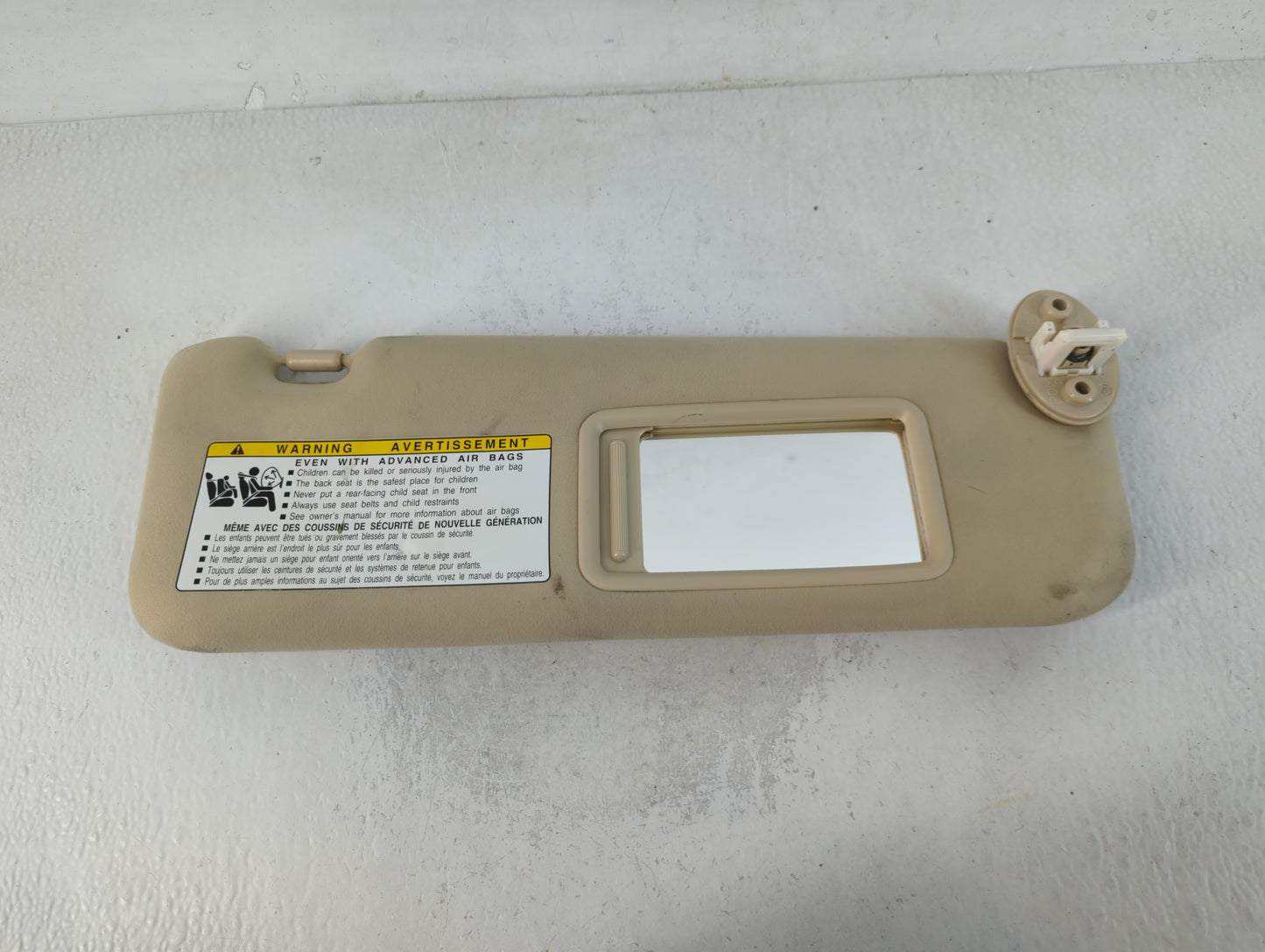 2010-2011 Lexus Es350 Sun Visor Shade Replacement Passenger Right Mirror Fits Fits 2010 2011 OEM Used Auto Parts - Oemusedau