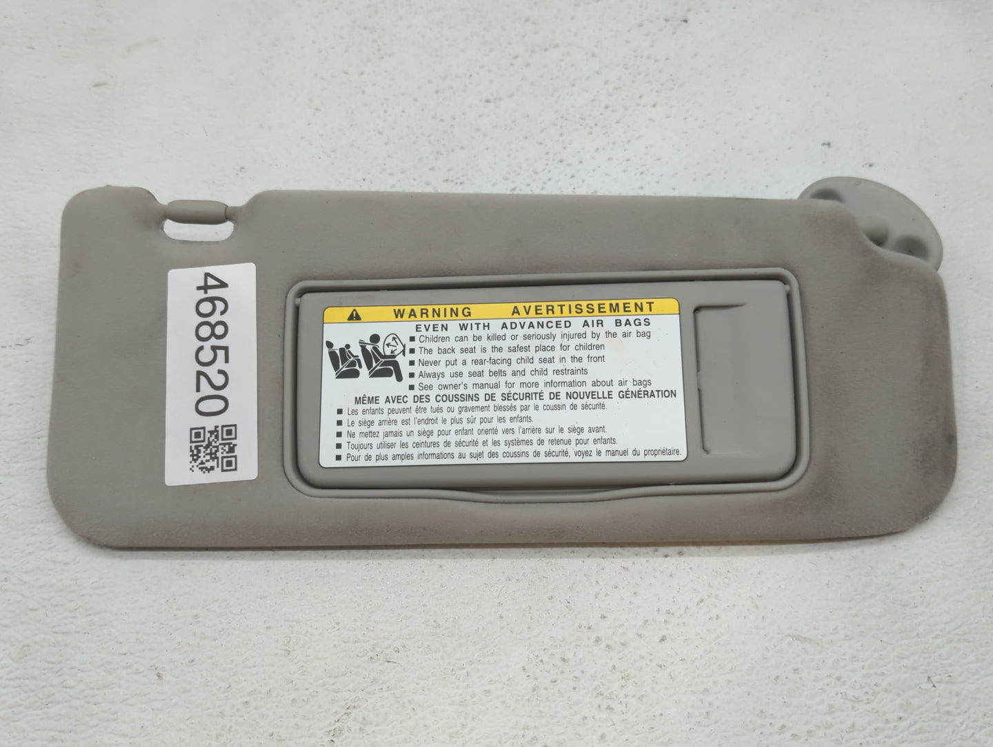 2010-2015 Lexus Is250 Sun Visor Shade Replacement Passenger Right Mirror Fits Fits 2010 2011 2012 2013 2014 2015 OEM Used Au