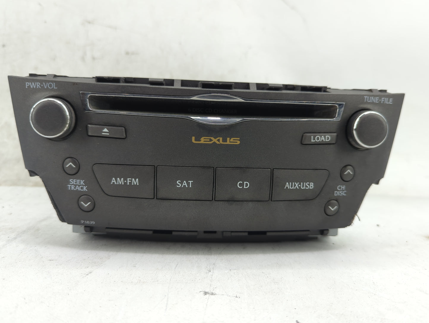 2010-2012 Lexus Is350 Radio AM FM Cd Player Receiver Replacement P/N:86120-53A40 DEX-MG8297, AJDK021 Fits Fits 2010 2011 201