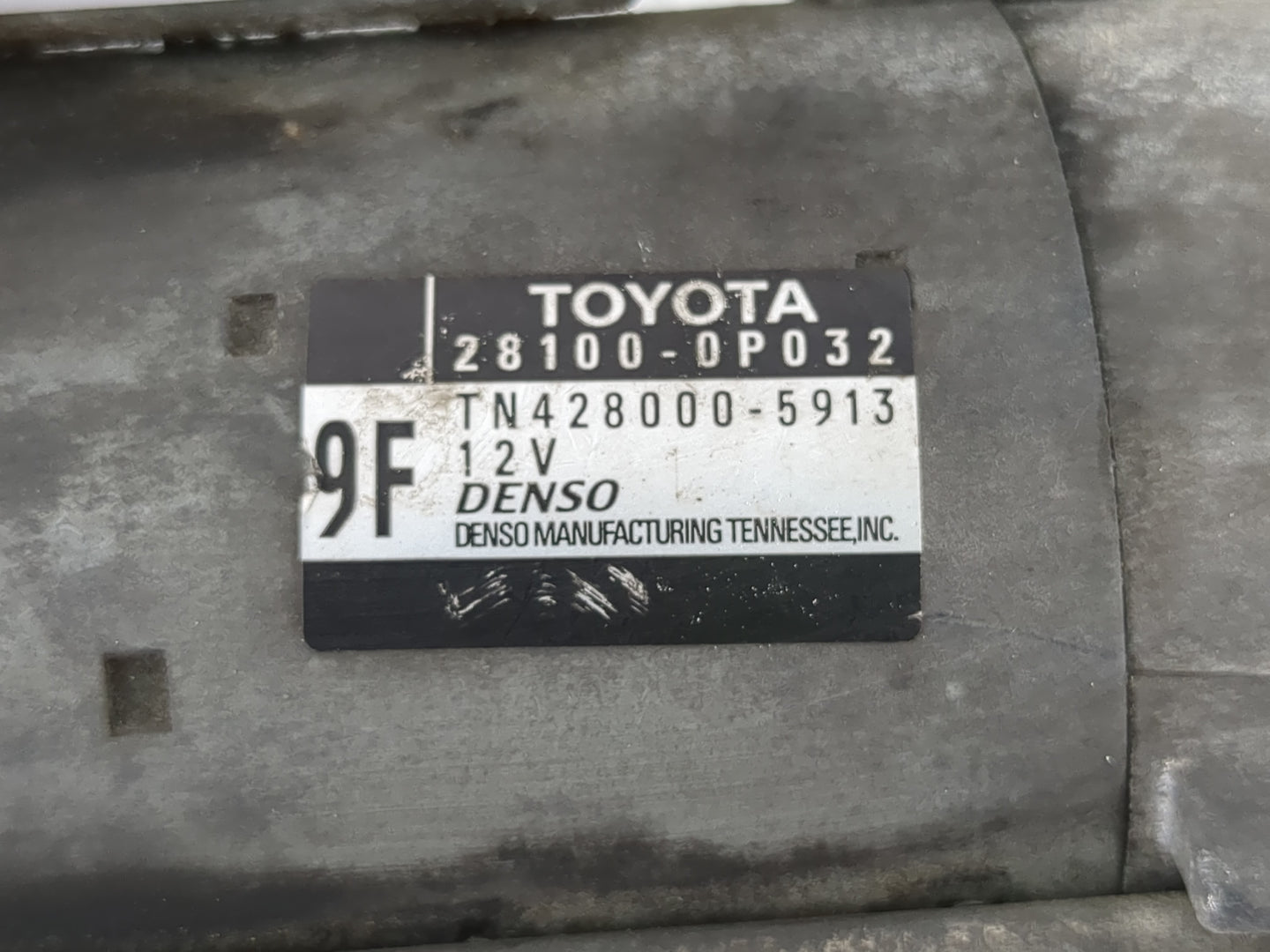 2010-2013 Lexus Rx350 Car Starter Motor Solenoid OEM P/N:TN128000-5914 28100-0P032 Fits Fits 2010 2011 2012 2013 OEM Used Au