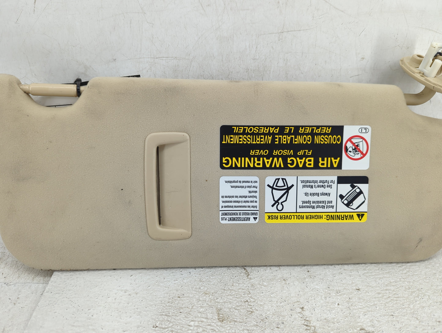 2011 Lexus Rx350 Sun Visor Shade Replacement Driver Left Mirror Fits OEM Used Auto Parts - Oemusedautoparts1.com