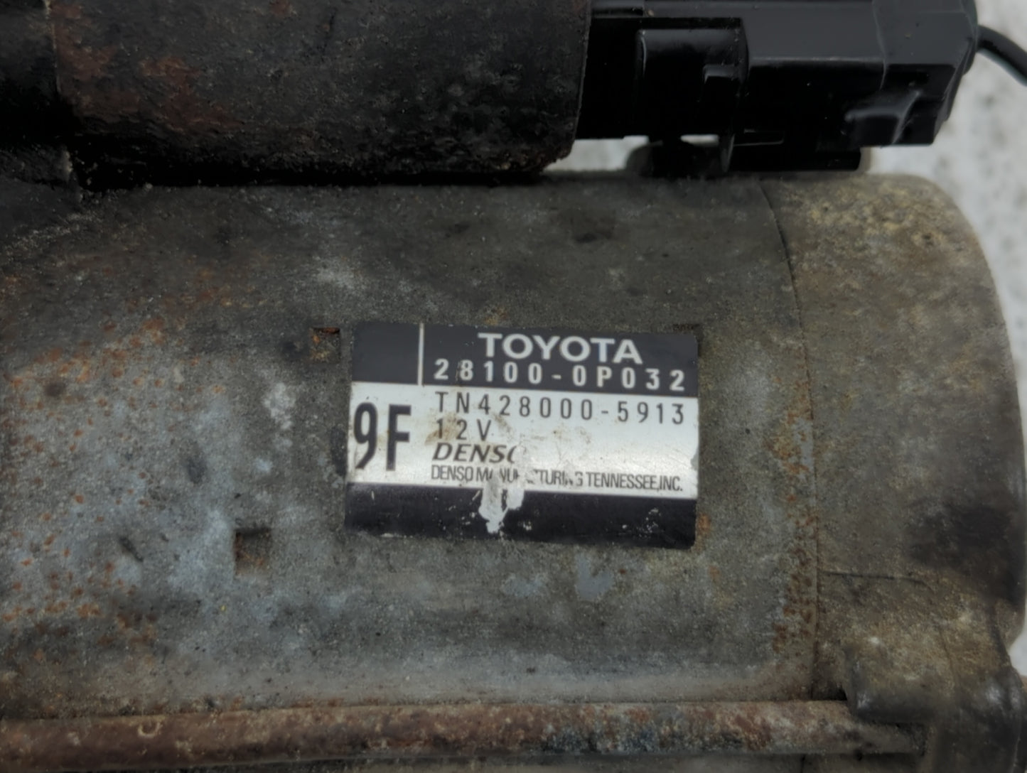 2010-2013 Lexus Rx350 Car Starter Motor Solenoid OEM P/N:28100-0P032 Fits Fits 2010 2011 2012 2013 OEM Used Auto Parts - Oem