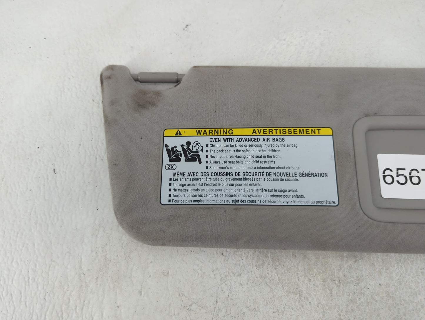 2010-2015 Lexus Rx350 Sun Visor Shade Replacement Passenger Right Mirror Fits Fits 2010 2011 2012 2013 2014 2015 OEM Used Au