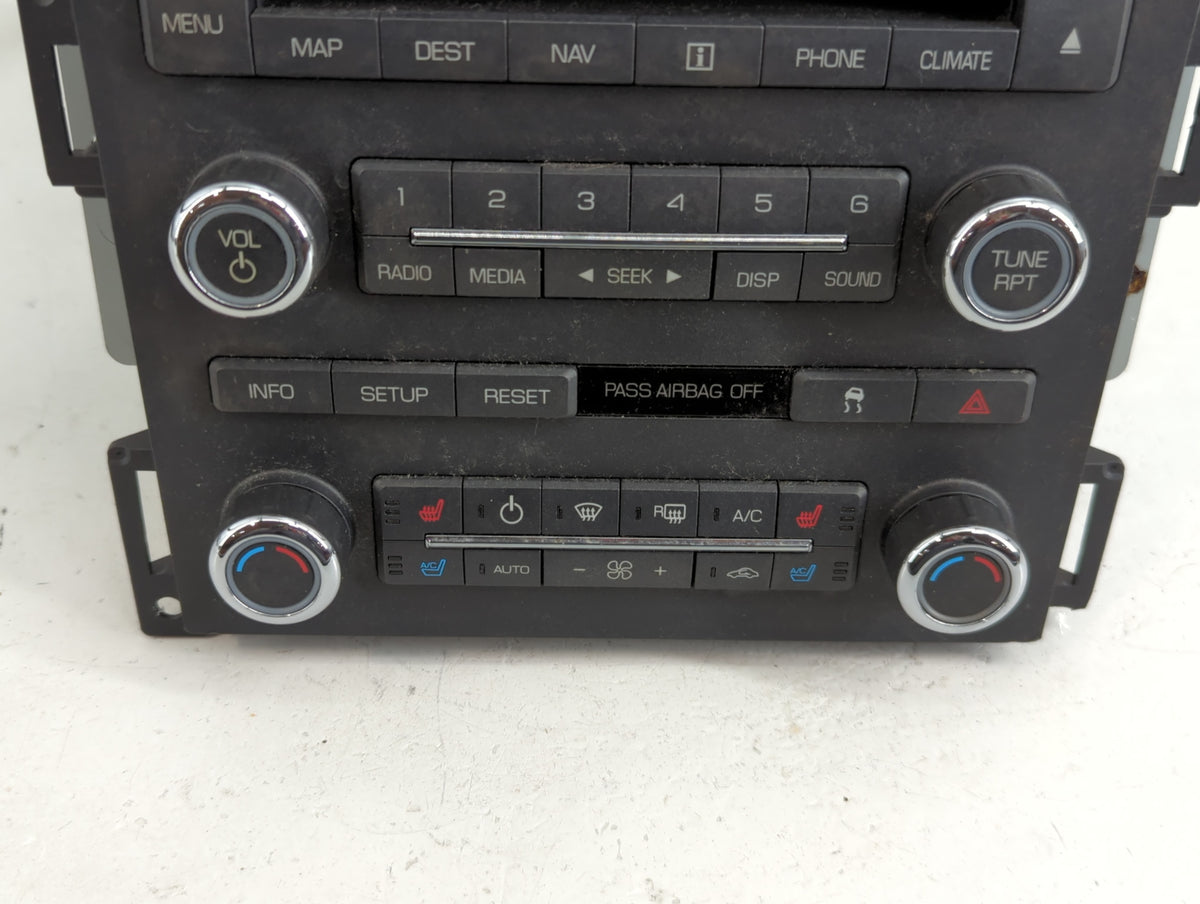 2011 Lincoln Mks Radio AM FM Cd Player Receiver Replacement P/N:1PUQW1317 Fits OEM Used Auto Parts - Oemusedautoparts1.com