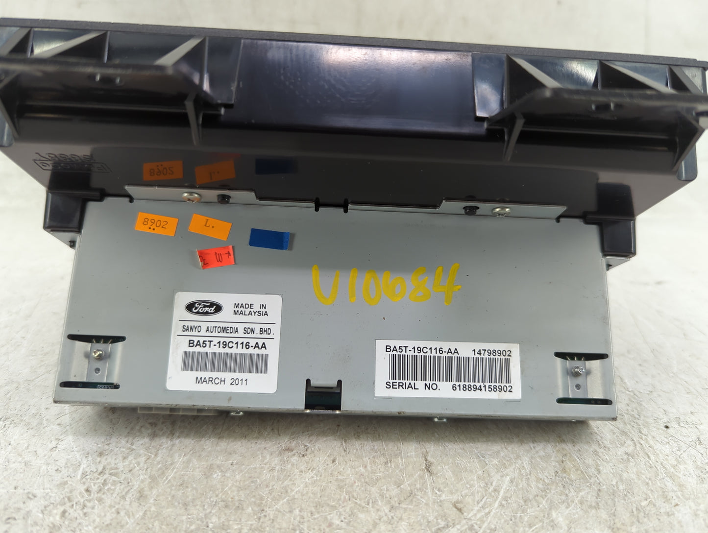 2011 Lincoln Mks Radio AM FM Cd Player Receiver Replacement P/N:BA5T-19C116-AA Fits OEM Used Auto Parts - Oemusedautoparts1.