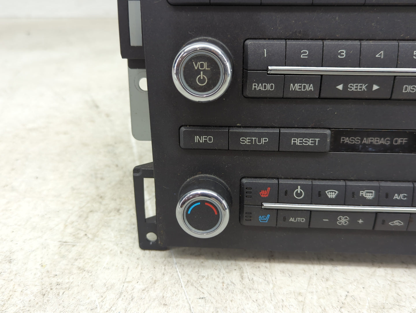 2011-2012 Lincoln Mks Radio AM FM Cd Player Receiver Replacement P/N:BA5T 19C156BB BA5T 18K931BB Fits Fits 2011 2012 OEM Use