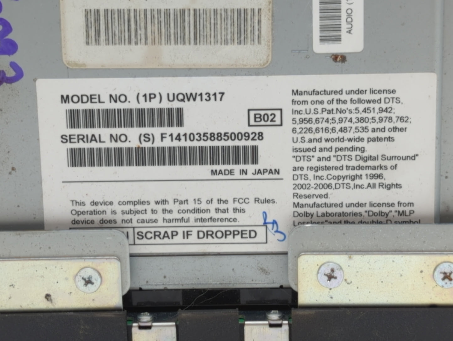 2011-2011 Lincoln Mks Am Fm Cd Player Radio Receiver - Oemusedautoparts1.com