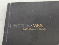 2011 Lincoln Mks Owners Manual Book Guide P/N:BA51-19A321-AA OEM Used Auto Parts - Oemusedautoparts1.com