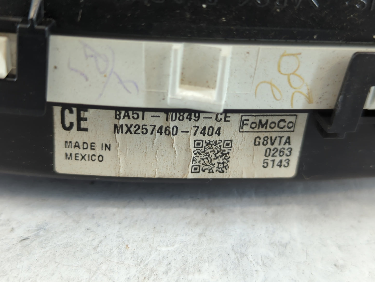2011 Lincoln Mks Instrument Cluster Speedometer Gauges P/N:MX257460-7404 BA5T-10849-CE Fits OEM Used Auto Parts - Oemusedaut