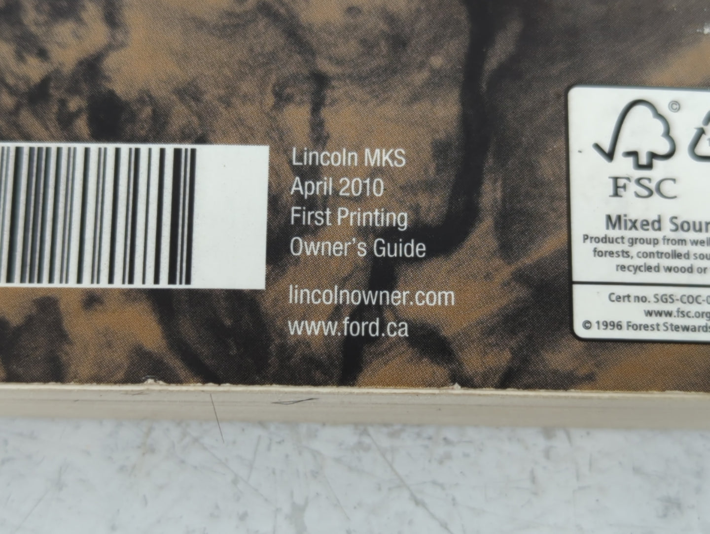 2011 Lincoln Mks Owners Manual Book Guide OEM Used Auto Parts - Oemusedautoparts1.com