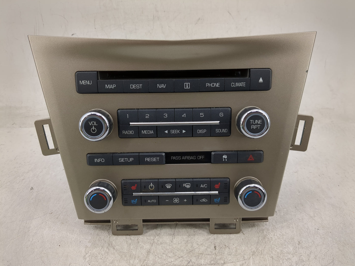 2011-2012 Lincoln Mkt Radio AM FM Cd Player Receiver Replacement P/N:BE9T-19C156BB Fits Fits 2011 2012 OEM Used Auto Parts -