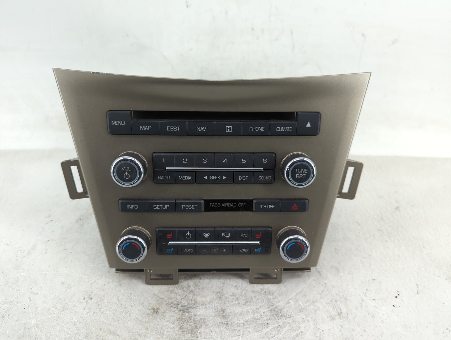 2011-2012 Lincoln Mkt Radio AM FM Cd Player Receiver Replacement P/N:BE9T 19C156 BB Fits Fits 2011 2012 OEM Used Auto Parts 