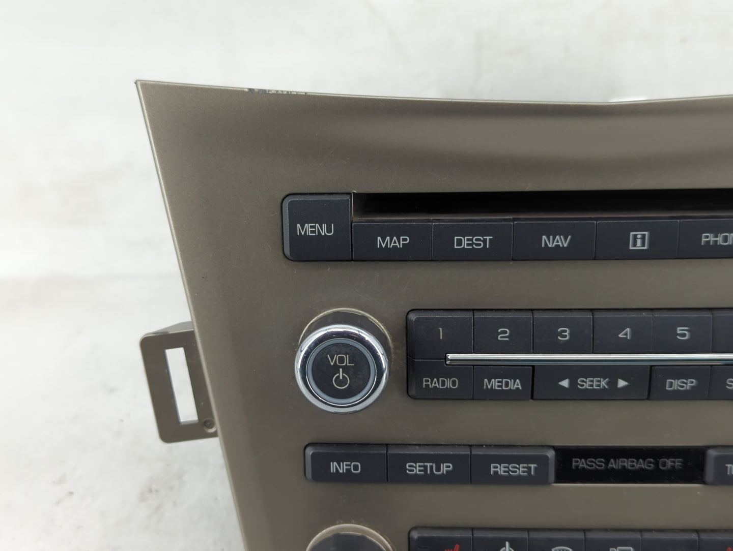 2011-2012 Lincoln Mkt Radio AM FM Cd Player Receiver Replacement P/N:BE9T 19C156 BB Fits Fits 2011 2012 OEM Used Auto Parts 