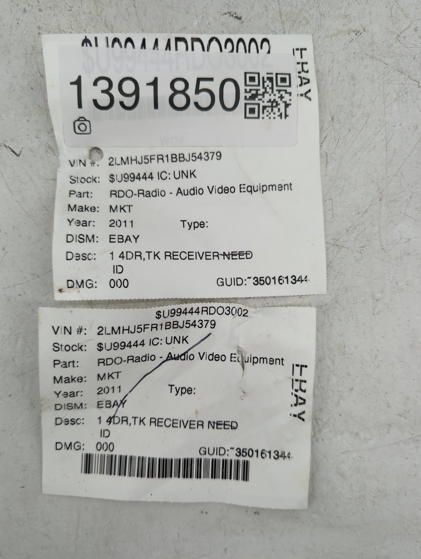 2011 Lincoln Mkt Radio AM FM Cd Player Receiver Replacement P/N:BE9T19C158BD UQW1317, F14106334210202, 041260593831 Fits OEM