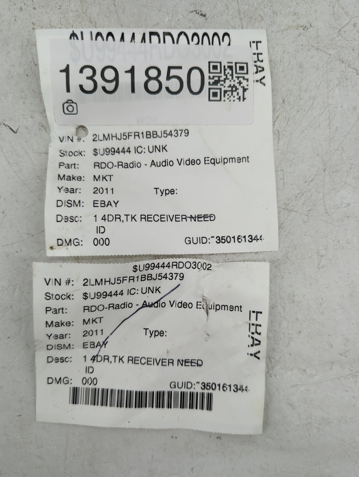 2011 Lincoln Mkt Radio AM FM Cd Player Receiver Replacement P/N:BE9T19C158BD UQW1317, F14106334210202, 041260593831 Fits OEM