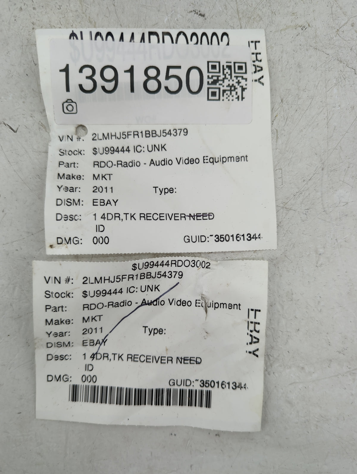 2011 Lincoln Mkt Radio AM FM Cd Player Receiver Replacement P/N:BE9T19C158BD UQW1317, F14106334210202, 041260593831 Fits OEM