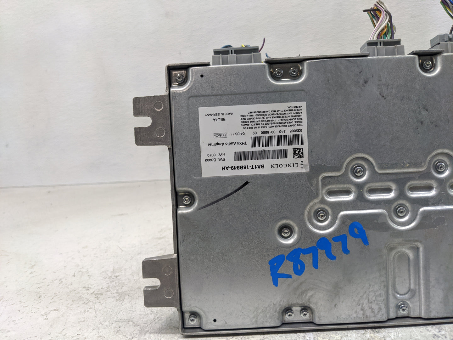 2011 Lincoln Mkx Radio AM FM Cd Player Receiver Replacement P/N:BA1T-18B849-AH Fits OEM Used Auto Parts - Oemusedautoparts1.