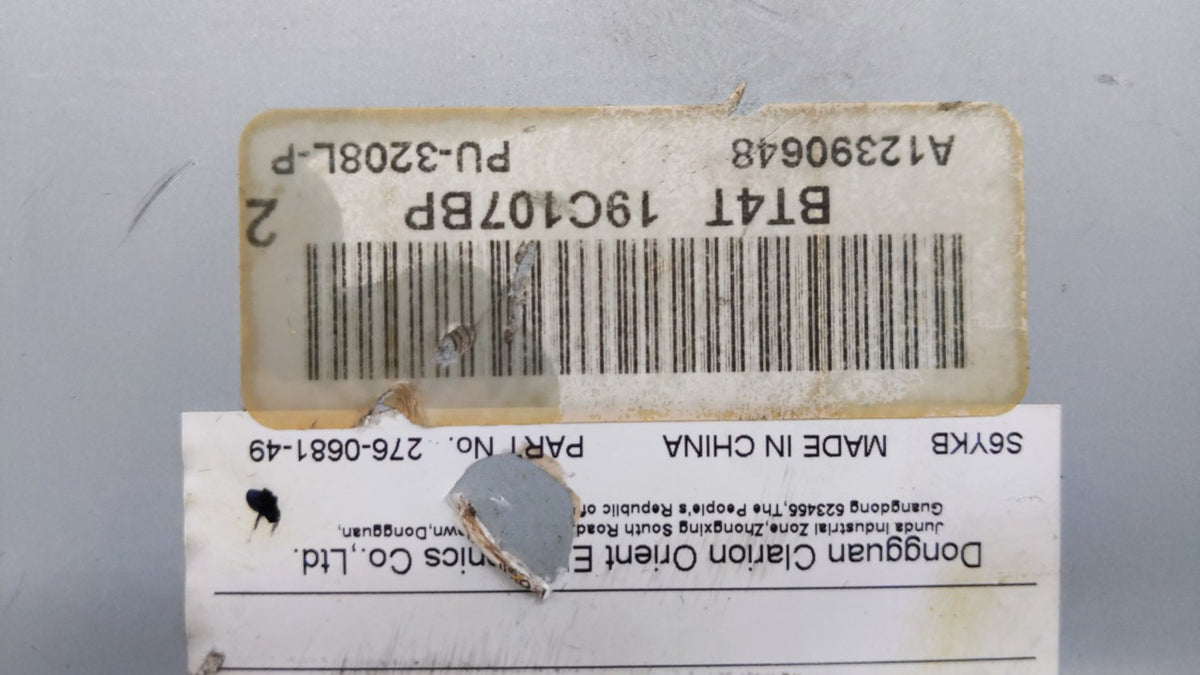 2011 Lincoln Mkx Radio AM FM Cd Player Receiver Replacement P/N:BT4T-19C107-BN OEM Used Auto Parts - Oemusedautoparts1.com