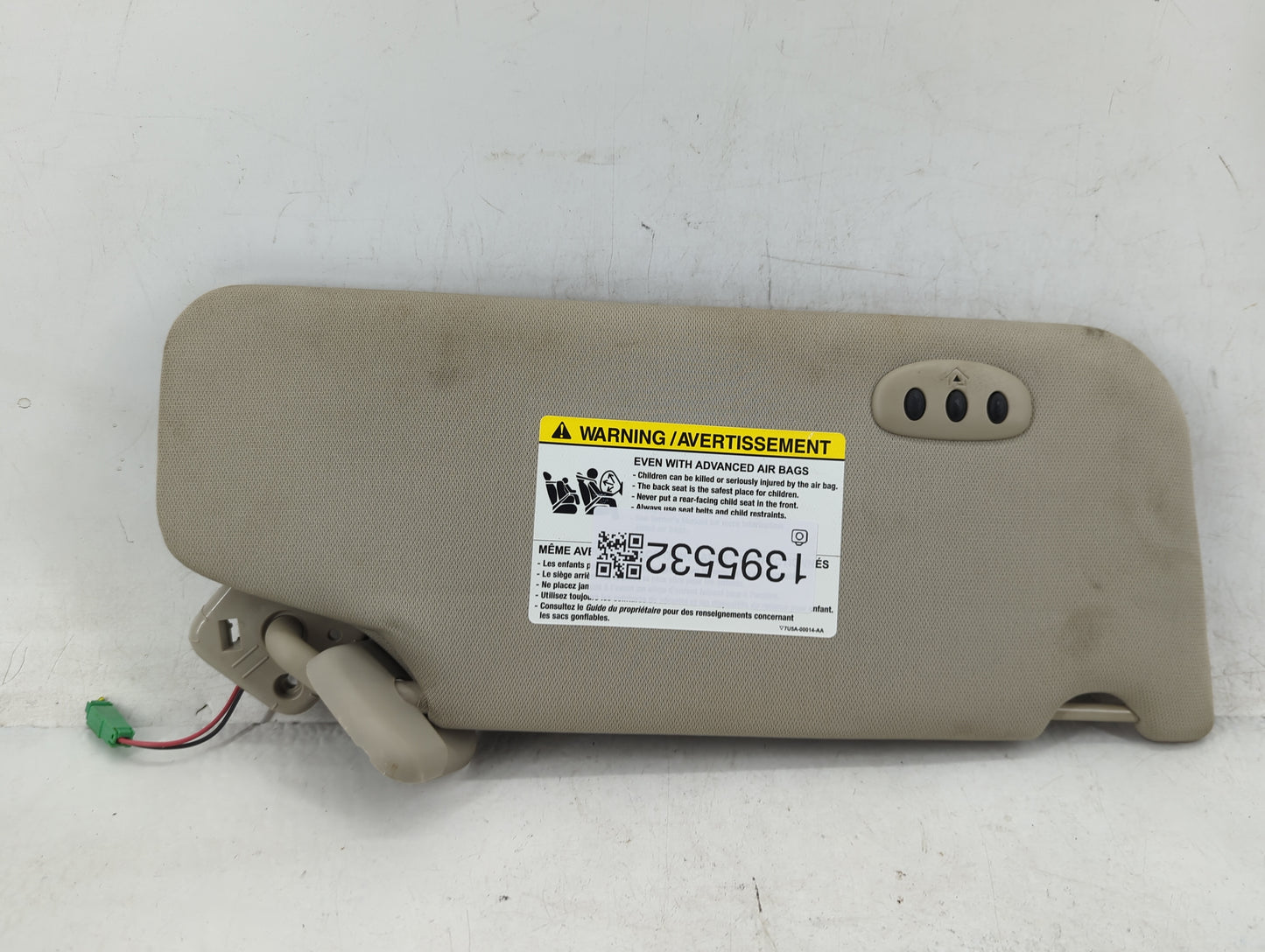 2011-2015 Lincoln Mkx Sun Visor Shade Replacement Driver Left Mirror Fits Fits 2011 2012 2013 2014 2015 OEM Used Auto Parts 