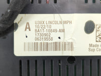 2011 Lincoln Mkx Instrument Cluster Speedometer Gauges P/N:BA1T-10849-AM Fits OEM Used Auto Parts - Oemusedautoparts1.com