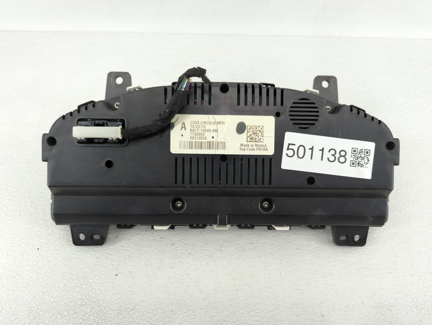 2011 Lincoln Mkx Instrument Cluster Speedometer Gauges P/N:BA1T-10849-AM Fits OEM Used Auto Parts - Oemusedautoparts1.com