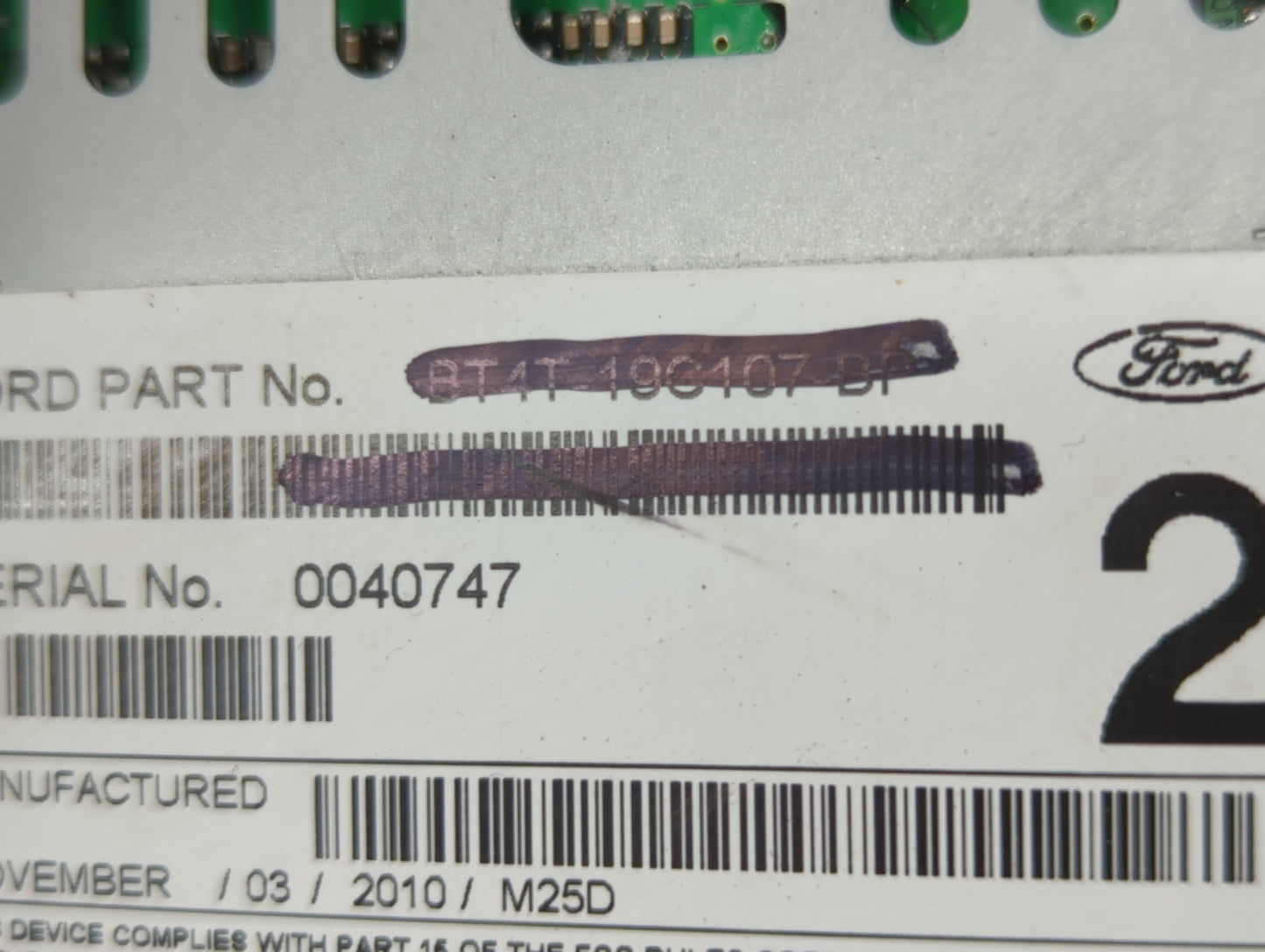 2011-2011 Lincoln Mkx Am Fm Cd Player Radio Receiver - Oemusedautoparts1.com