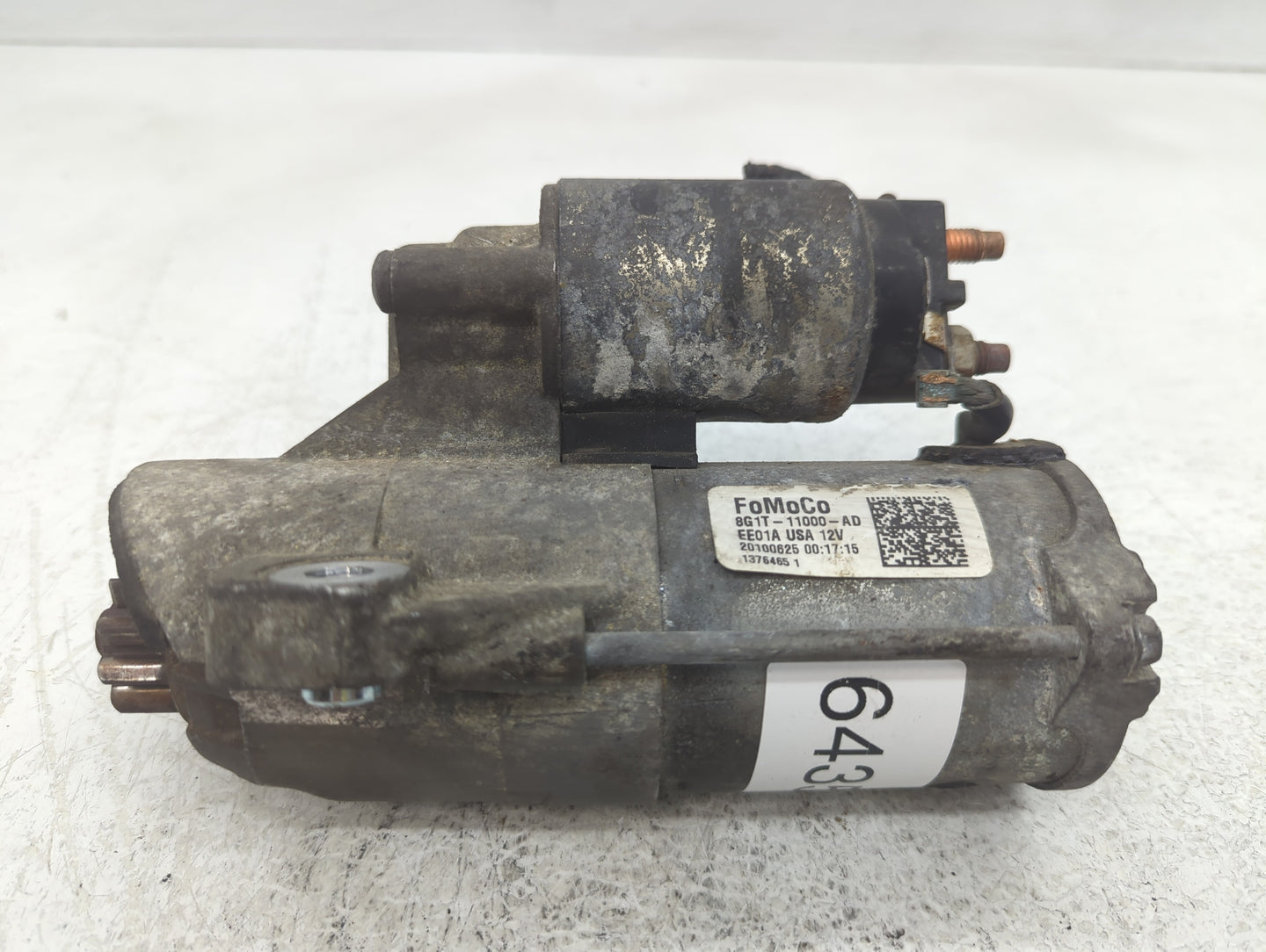 2007-2018 Lincoln Mkx Car Starter Motor Solenoid OEM P/N:8G1T-11000-AD Fits OEM Used Auto Parts - Oemusedautoparts1.com