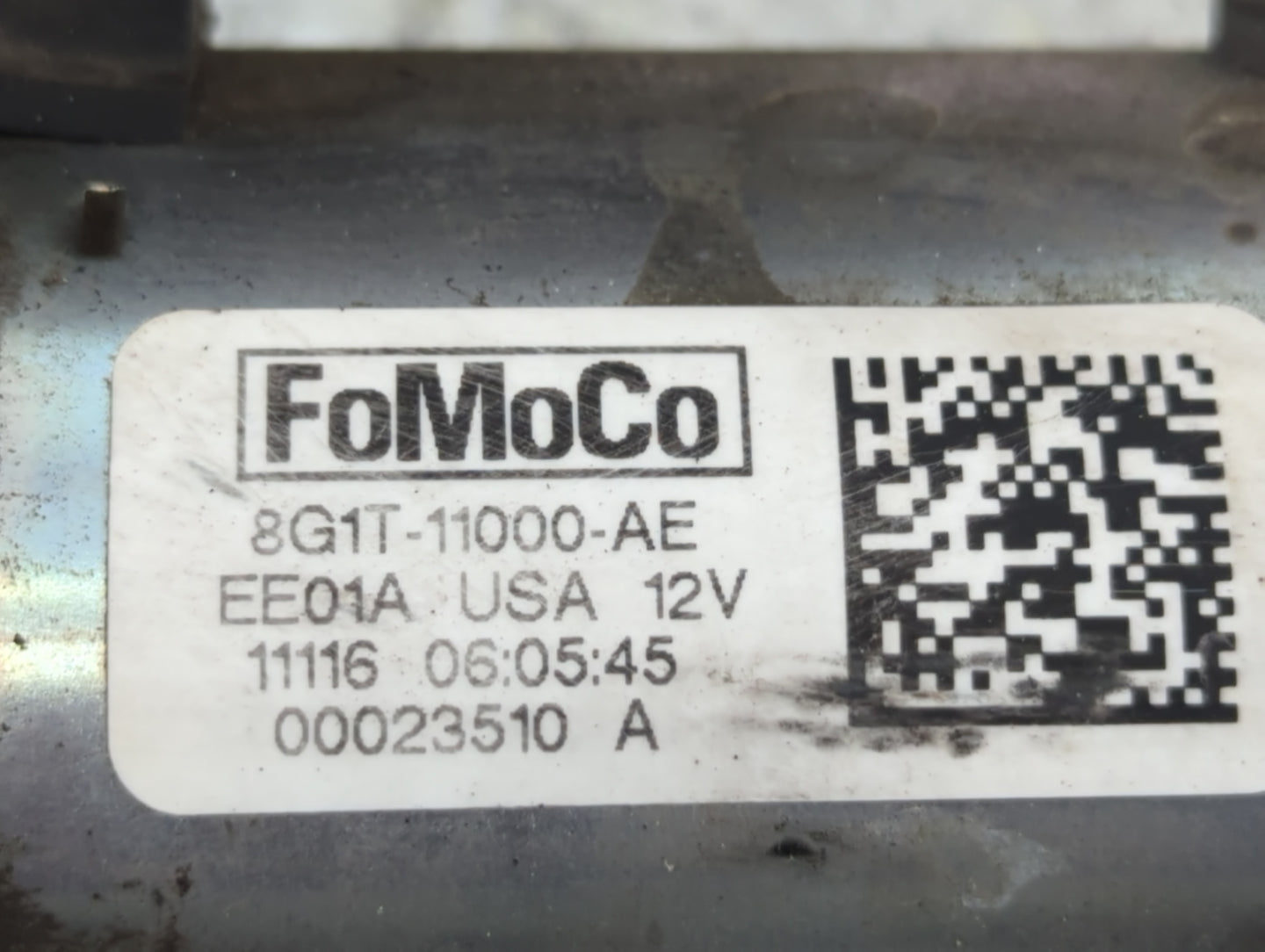 2007-2018 Lincoln Mkx Car Starter Motor Solenoid OEM P/N:8G1T-11000-AE Fits OEM Used Auto Parts - Oemusedautoparts1.com