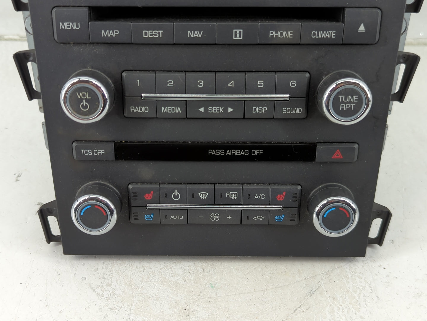 2011-2012 Lincoln Mkz Radio AM FM Cd Player Receiver Replacement P/N:BH6T 19C156BB Fits Fits 2011 2012 OEM Used Auto Parts -