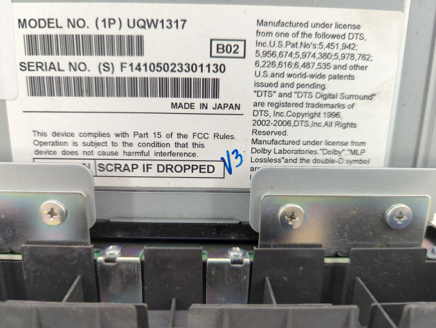 2011-2012 Lincoln Mkz Radio AM FM Cd Player Receiver Replacement P/N:UQW1317 Fits Fits 2011 2012 OEM Used Auto Parts - Oemus