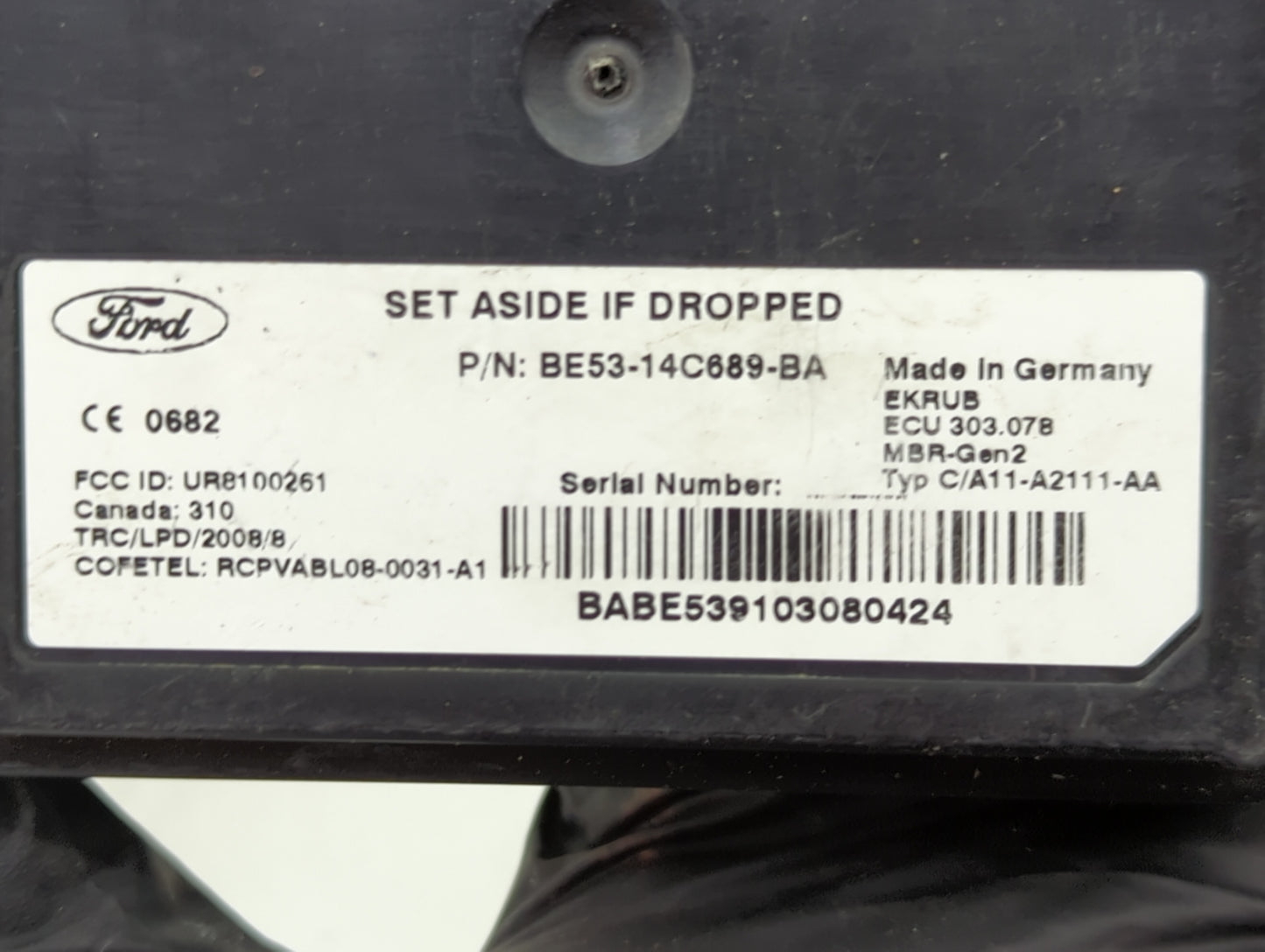 2010-2012 Lincoln Mkz Chassis Control Module Ccm Bcm Body Control - Oemusedautoparts1.com