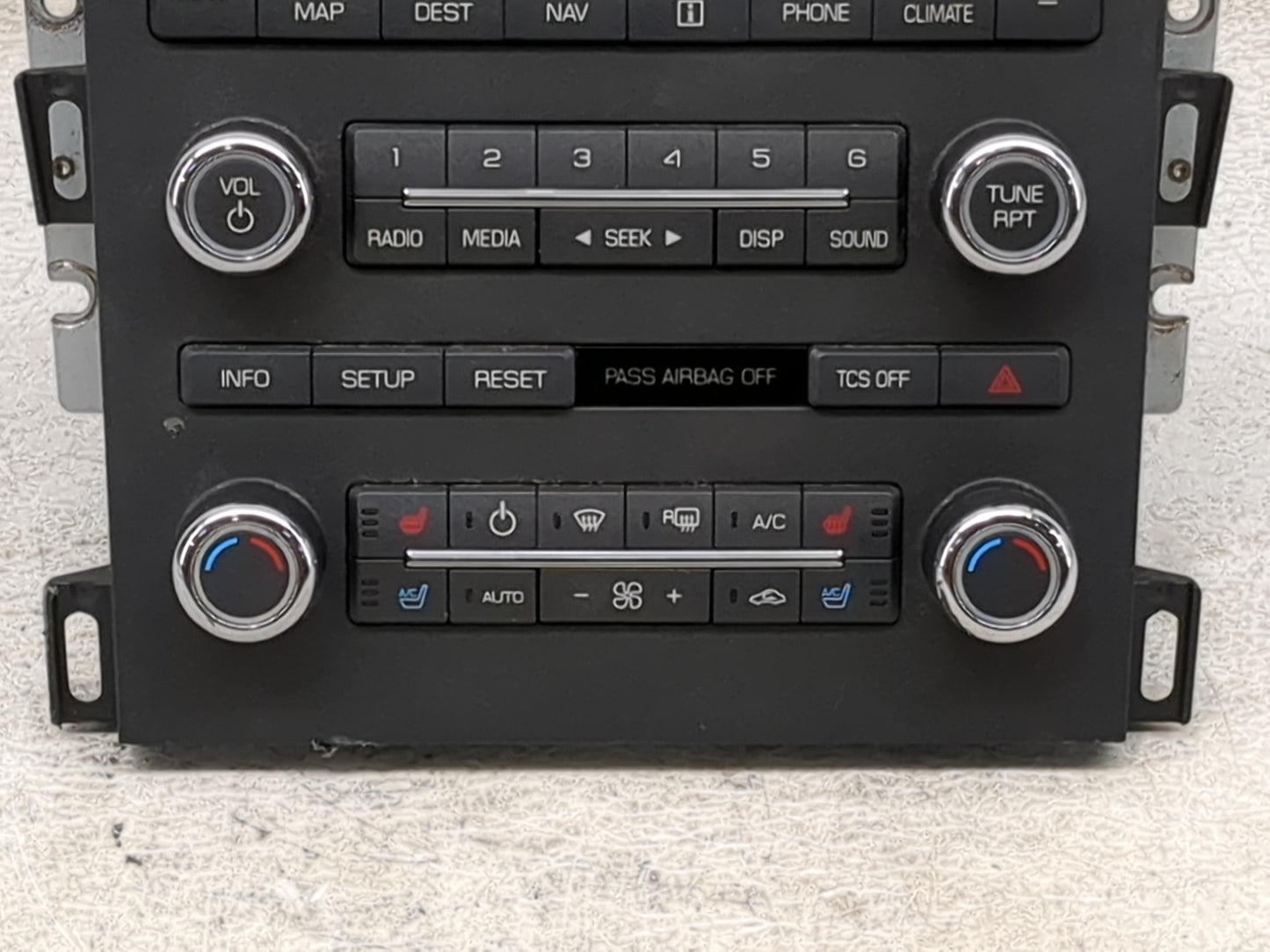 2011-2012 Lincoln Mkz Radio AM FM Cd Player Receiver Replacement P/N:BH6T18K931CB BH6T19C156BB Fits Fits 2011 2012 OEM Used 
