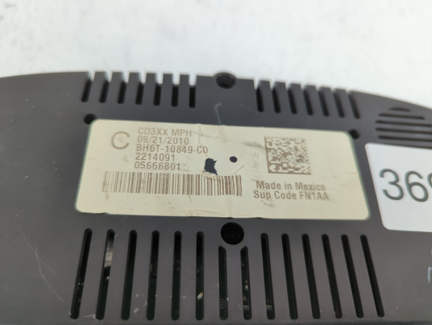 2011 Lincoln Mkz Instrument Cluster Speedometer Gauges P/N:BH6T-10849-CD Fits OEM Used Auto Parts - Oemusedautoparts1.com