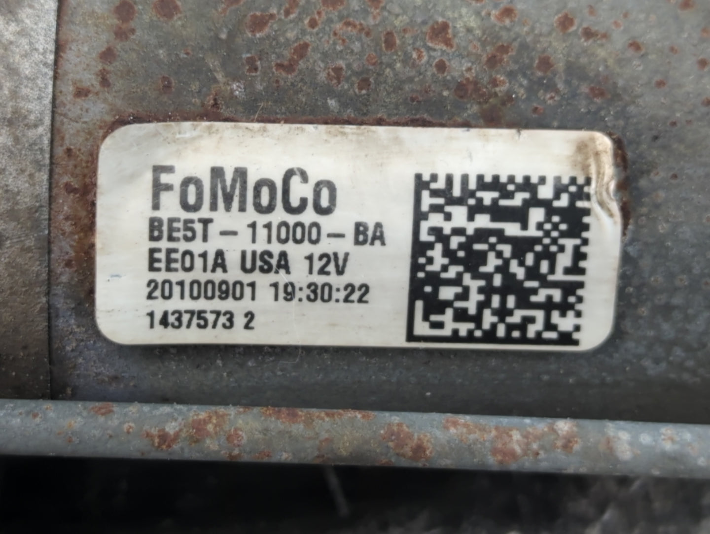 2011-2012 Lincoln Mkz Car Starter Motor Solenoid OEM P/N:BE5T-11000-BA Fits Fits 2011 2012 OEM Used Auto Parts - Oemusedauto