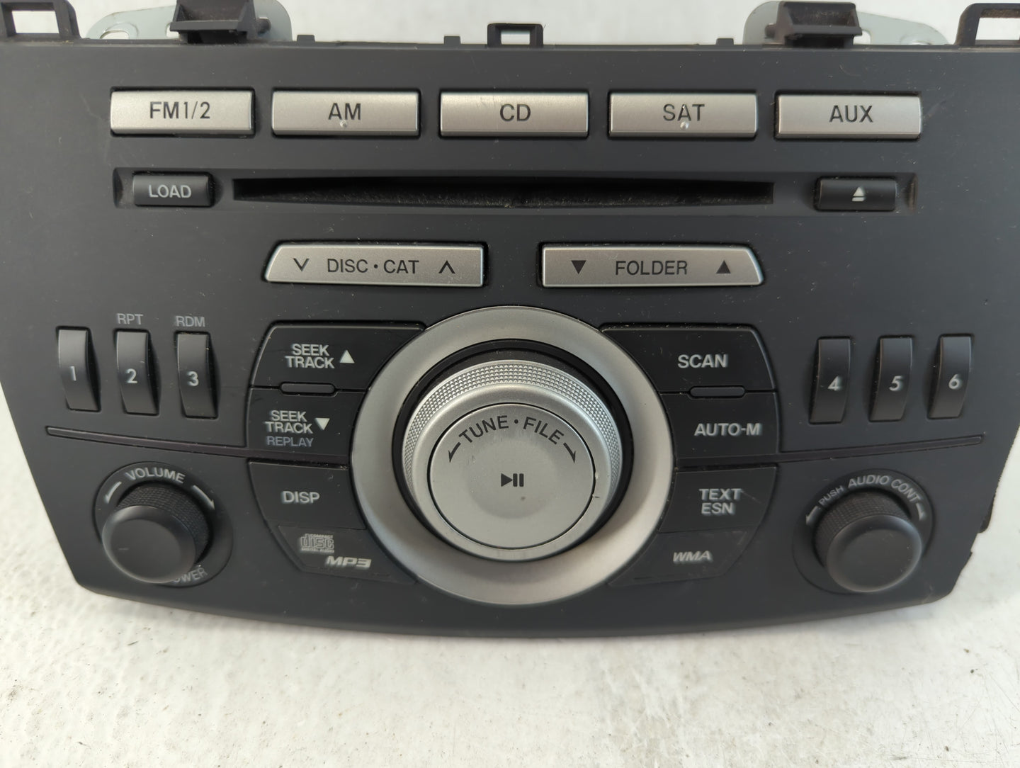 2011 Mazda 3 Radio AM FM Cd Player Receiver Replacement P/N:BBM5 66 AR0 523129, BBM7 66 ARX Fits OEM Used Auto Parts - Oemus