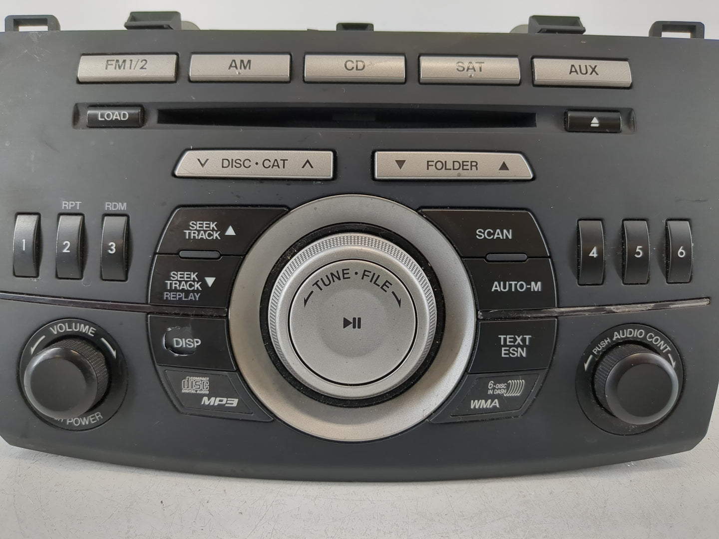 2011 Mazda 3 Radio AM FM Cd Player Receiver Replacement P/N:BBM5 66 AR0 Fits OEM Used Auto Parts - Oemusedautoparts1.com