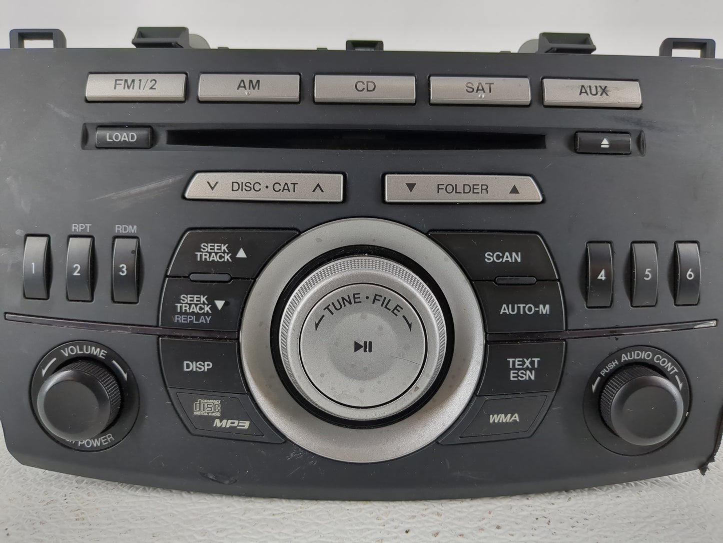 2011 Mazda 3 Radio AM FM Cd Player Receiver Replacement P/N:BBM5 66 AR0 Fits OEM Used Auto Parts - Oemusedautoparts1.com