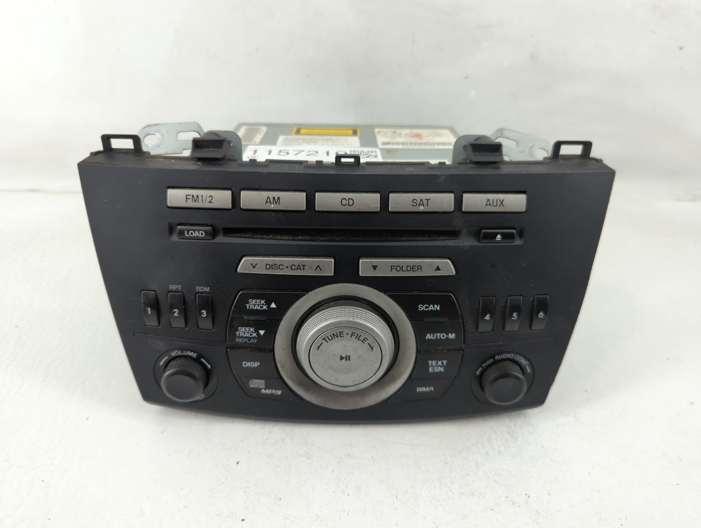 2011 Mazda 3 Radio AM FM Cd Player Receiver Replacement P/N:BBM5 66 AR0 Fits OEM Used Auto Parts - Oemusedautoparts1.com