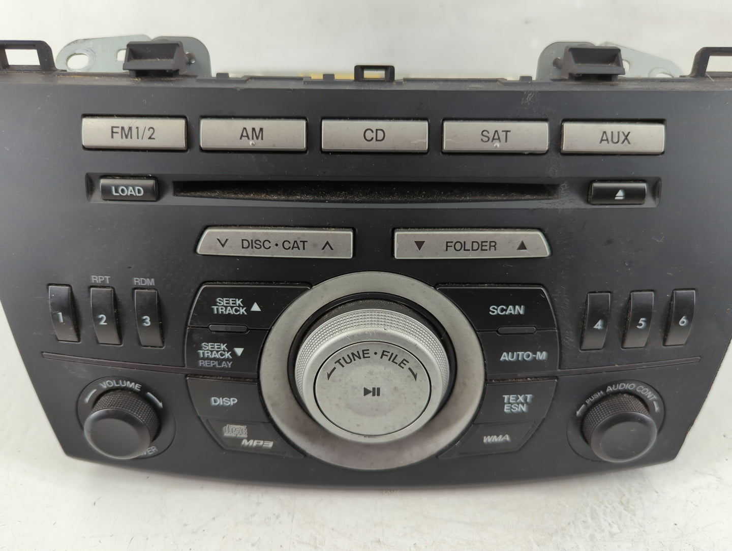 2011 Mazda 3 Radio AM FM Cd Player Receiver Replacement P/N:BBM5 66 AR0 Fits OEM Used Auto Parts - Oemusedautoparts1.com