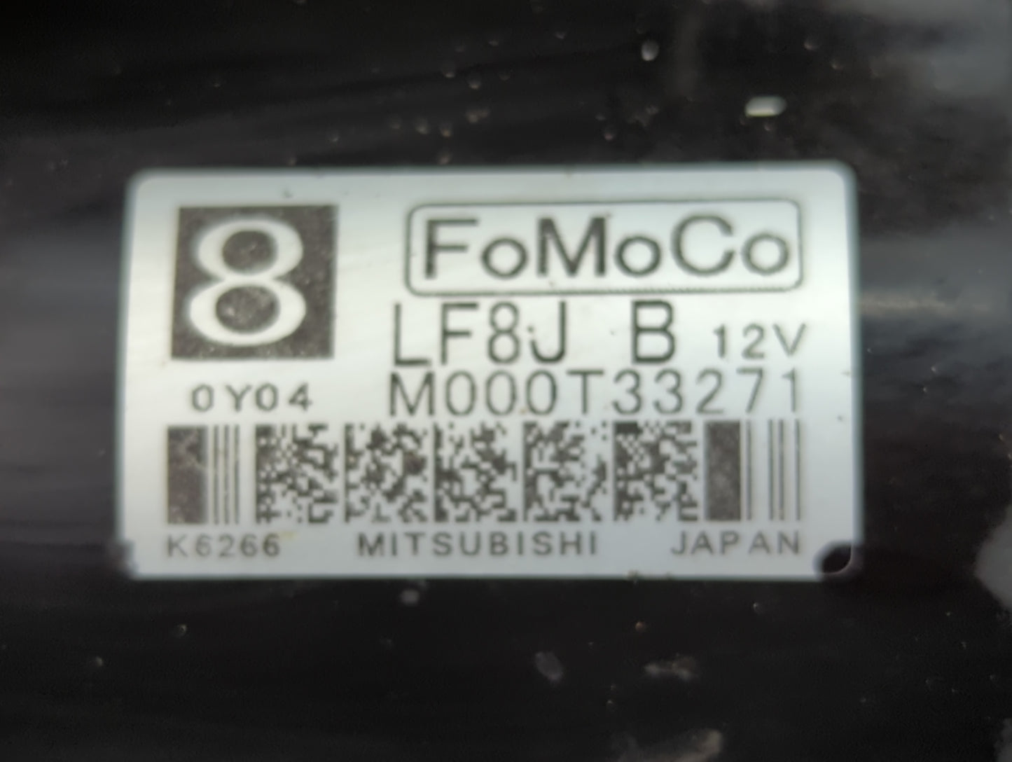 2010-2013 Mazda 3 Car Starter Motor Solenoid OEM P/N:M000T33271 Fits Fits 2010 2011 2012 2013 OEM Used Auto Parts - Oemuseda