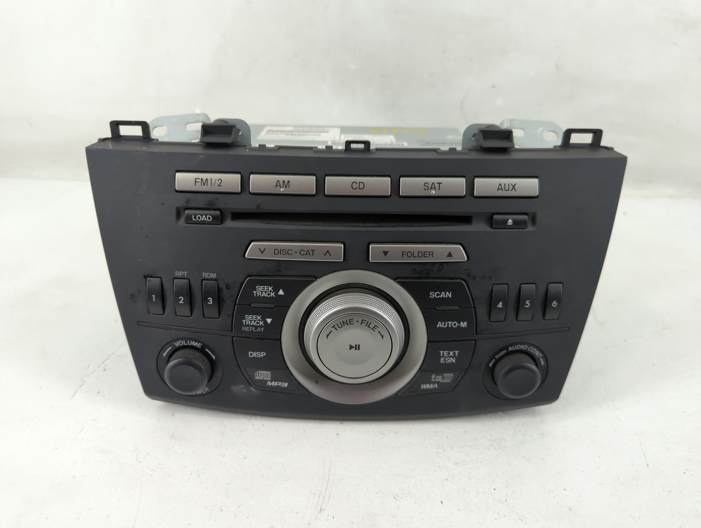 2011 Mazda 3 Radio AM FM Cd Player Receiver Replacement P/N:BBM7 66 ARX Fits OEM Used Auto Parts - Oemusedautoparts1.com