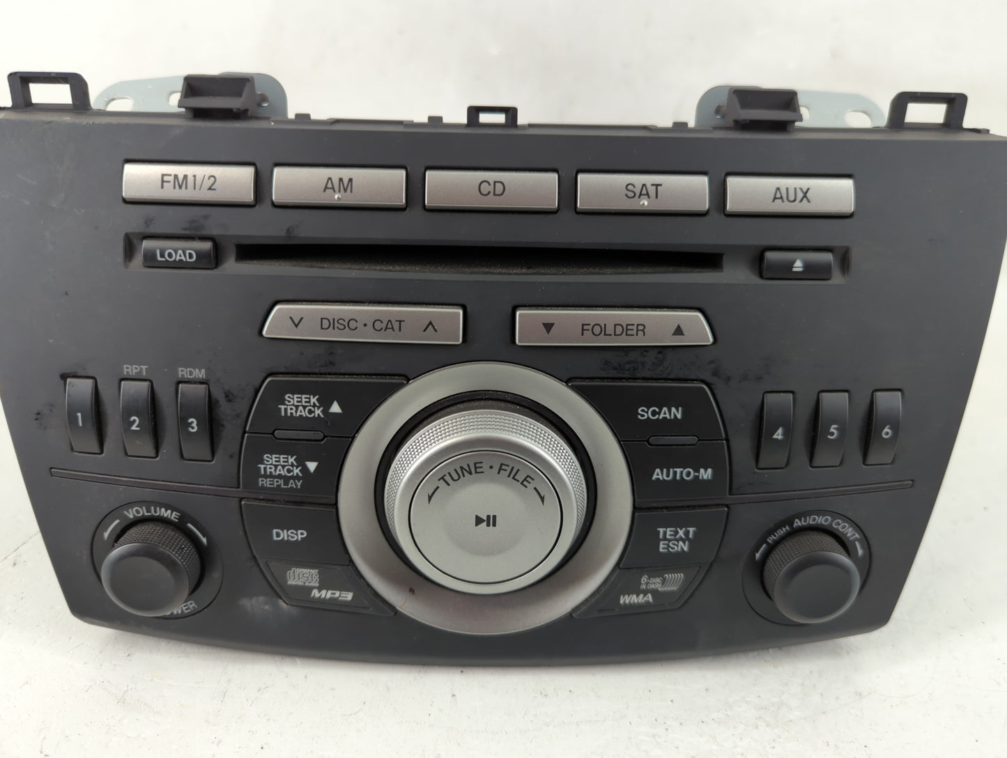 2011 Mazda 3 Radio AM FM Cd Player Receiver Replacement P/N:BBM7 66 ARX Fits OEM Used Auto Parts - Oemusedautoparts1.com