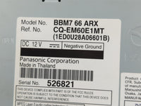 2011 Mazda 3 Radio AM FM Cd Player Receiver Replacement P/N:BBM7 66 ARX Fits OEM Used Auto Parts - Oemusedautoparts1.com